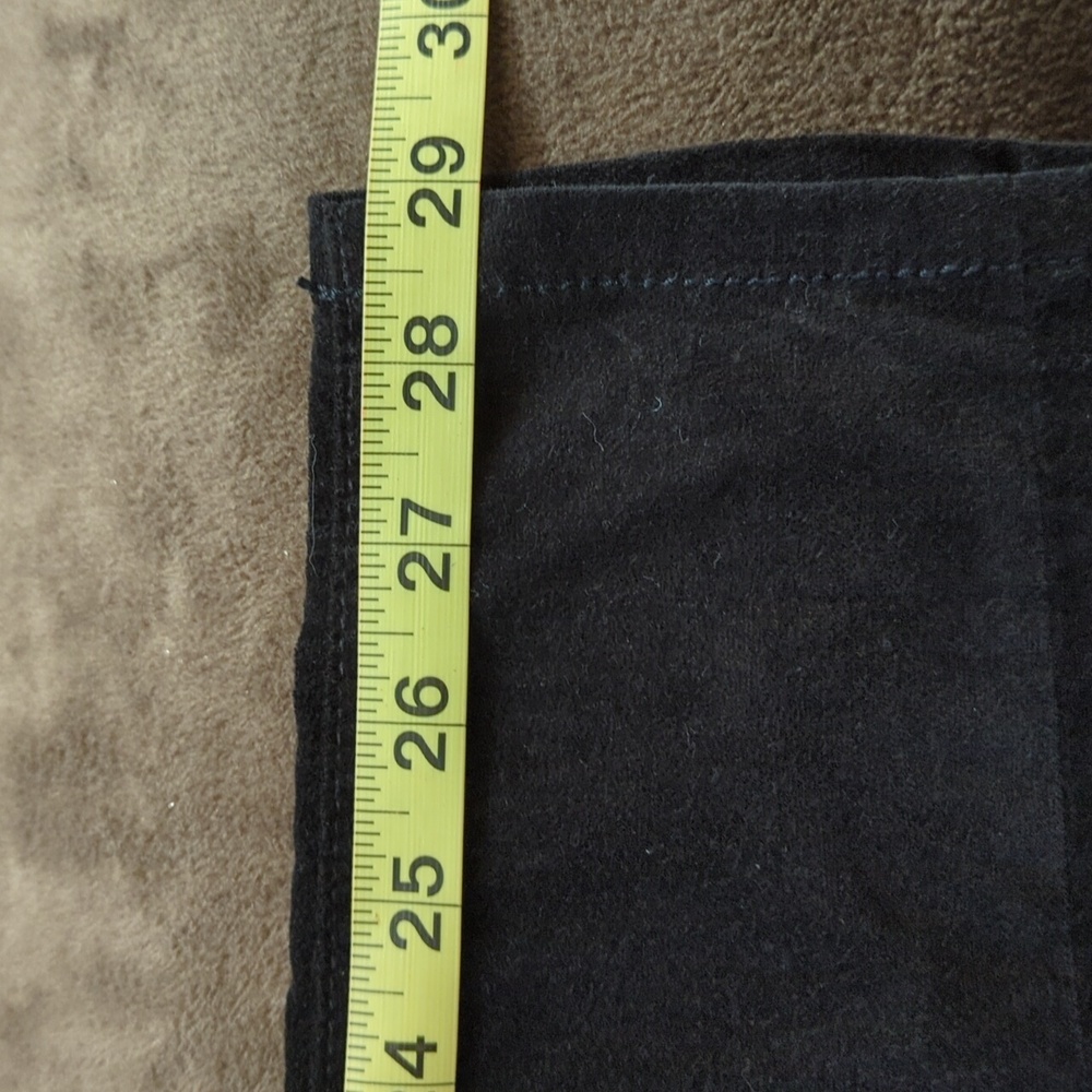 Anthropologie Pilcro Black Serif Skinny Velvet Ankle Pants Size 27 - Picture 13 of 13